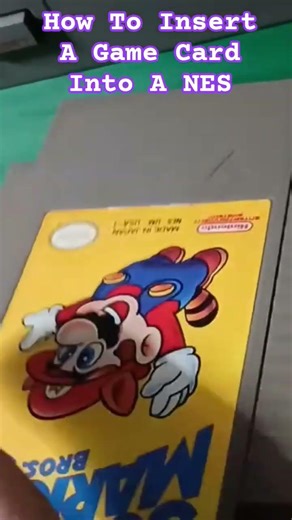 How To Insert A Game Cartridge Into A NES