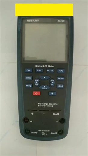 Sr Engineer shobhraj Pise. | ESR - equivalent series resistance cheking using LCR meter #electronics #TejraajStudio #electronic_engineering #technology #Capacitor... | Instagram