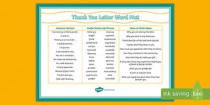 Essential Workers Thank You Letter Writing Word Mat