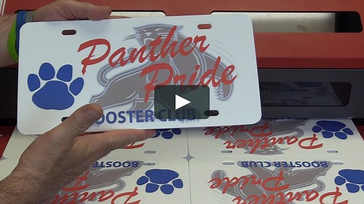 How to Print on License Plates | Making Money with UV Printers
