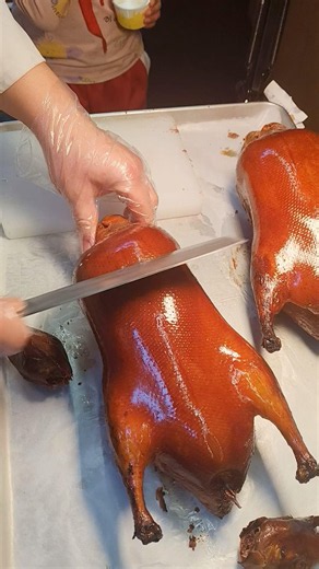 Ultimate 🔥 Roasted Peking Duck 🦆🔪 #usa #foryou #shorts
