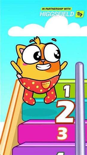 Let's learn numbers on the magic stairs 🌈🔢 Counting and math #forkids