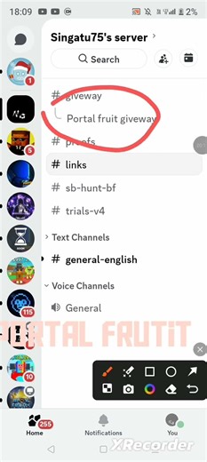 Discord portal fruti giveway is live ends in 7 days