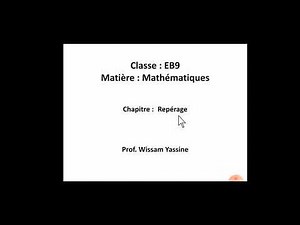 EB9. Maths. Repérage