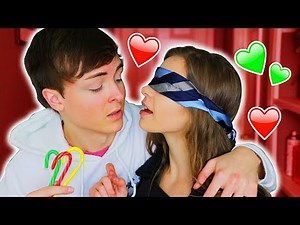 CANDY CANE KISSING CHALLENGE!! *GONE RIGHT 😉*