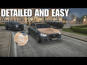 Detailed Maybach S680 Build tutorial in Car Parking Multiplayer