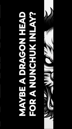 RESIN NUNCHUK INLAY IDEAS...WHAT'S YOUR OPINION? #nunchuks #resin #dragon