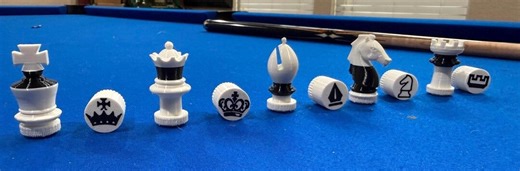 Uniloc CHESS Joint Protectors Predator/lucasi Cues - Uniloc Quick Release Pin - Etsy