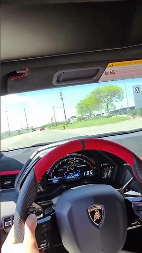 Lamborghini Aventador SVJ Roadster Acceleration Driving POV