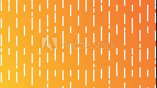 Orange gradient background with white vertical lines in a staggered pattern, seamless looping animation for modern designs.