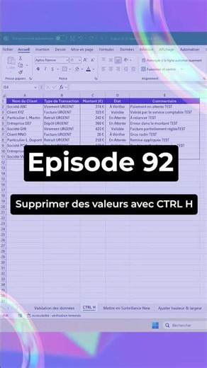 📍 Comment remplacer facilement des caractères ou du texte dans un tableau Excel ? Étape 1 : Accède
