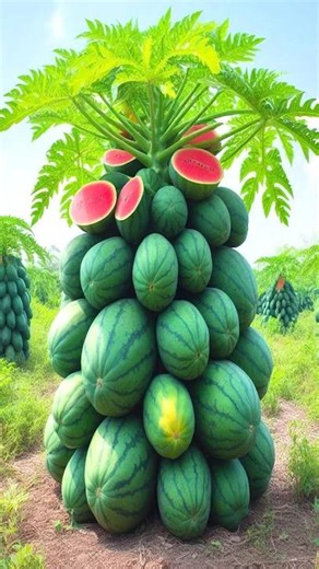 642K views · 6.4K reactions | Techniques for Grafting papaya tree with watermelon fruit.Using Get amazing results.#amazing #nature #fruittree #fruit #farmlife #fruits #unique #growing #share #skills #PlantsTrees #farming #growingfruit | Plants Tree | Facebook