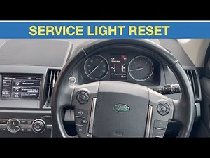 How to reset the service in the Land Rover Freelander?