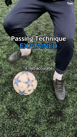 Passing Technique EXPLAINED⚡️ #soccer #football #viral #viralshorts