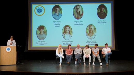 “How well did Menlo prepare you for what you’re asked to do in college?” That was the question Upper School Director John Schafer posed to members of the Class of 2024 during a recent Menlo School Parents Association gathering. What followed were thoughtful, experience-based reflections from students who are already putting that preparation to use. Watch one clip here. Watch the full video on our website: https://www.menloschool.org/live/news/4347-video-words-of-wisdom-from-our-young-alumni | Me