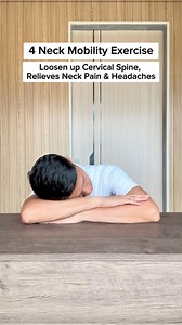 232K views · 3.3K reactions | Here’s you 4 Daily Neck Mobility Exercises that helps Loosen up your Cervical Spine, Relieves your Neck Pain & Headaches! — Share and Tag someone you know who needs this!! 殺 | Physical Therapy Session | Facebook
