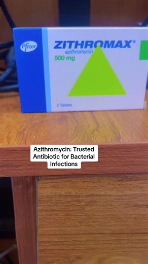 Azithromycin is a commonly prescribed antibiotic used to treat a wide range of bacterial infections, including respiratory tract, skin, ear, and some sexually transmitted infections. It works by stopping the growth of bacteria, helping the body recover faster when taken correctly as prescribed by a healthcare professional. Always complete the full dose for best results. #Azithromycin #Antibiotics #PharmacyLife #MedicationEducation #BacterialInfections