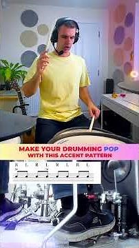 Make Your Drumming Pop With This Accent Pattern - DRUM LESSON #drums #drummer #drum