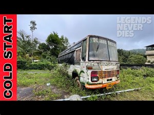 Cold Starting 20 Years Old TATA 709 Bus After Sleeping of 5 Years