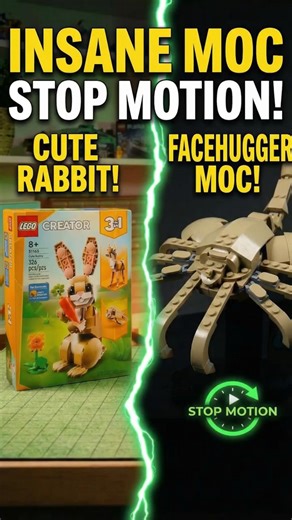 Cute LEGO Bunny Becomes Alien Nightmare #lego #alien #build
