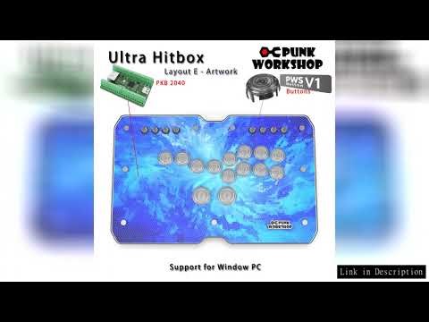 Punk Workshop Ultra BOX HitBox Controller Layout E SOCD Supported Fighting Stick for PC with PKB 204