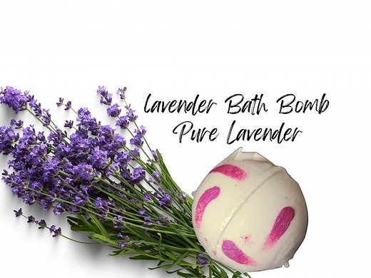 Lavender Goat Milk Bath Bomb: Cocoa Butter, Calming Skin Therapy - Etsy
