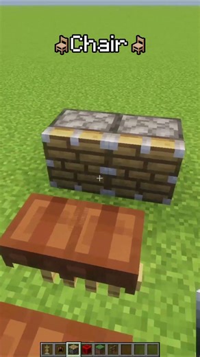 60-Second Minecraft Chair Tutorial! 🛠️🛋️