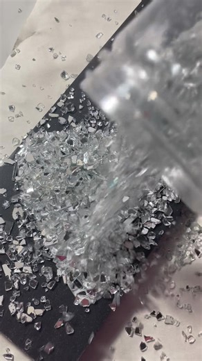 ASMR crushed glass Lettering #shorts #lettering #asmr