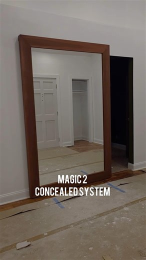 Nobody Can Tell This Mirror Is Actually a Door #cleverhacks #homedesign #viral