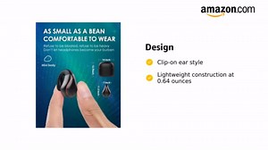 Single Earbud Open Ear Headphones Wireless Bluetooth True Mini Small Earbuds for iPhone Android, Tiny Bone Bud with Mic Earphones Canals Running Cycling Workout Sport single ear Grey