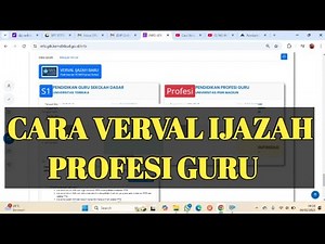 CARA VERVAL IJAZAH PROFESI GURU