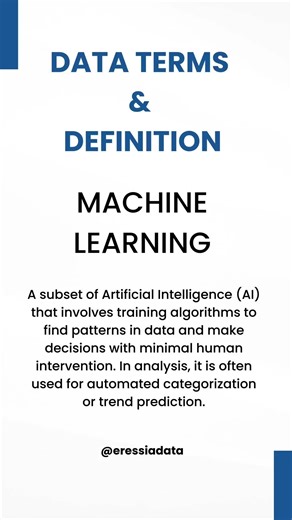 Machine Learning Explained | What Is Machine Learning? #dataanalytics #eressiadata