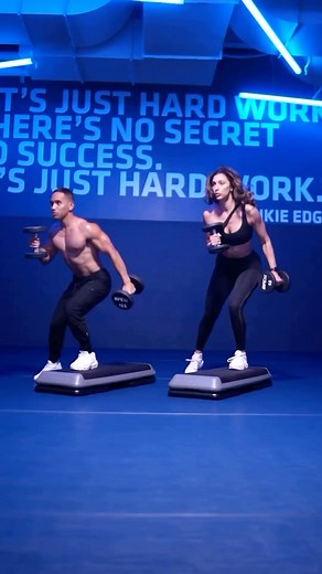 Hiit Workouts on Instagram: "Partner up and step it up! 🔥 Save this circuit for your next workout. Level up your step exercises with these 4 dumbbell workouts: 1. In & out squat/push press 2. Back lunge to overhead press 3. Lateral step up/hammer curls 4. Lateral step up to rotational twist ▫️3 rounds ▫️30 secs on ▫️15 secs off ▫️45-60 sec rest & repeat 2x Tag your workout partner👇🏼 Credit: @alexsiquig #stepupworkout #dumbbellworkout #fullbodyworkout #hiitworkout #partnerworkout #hiit"