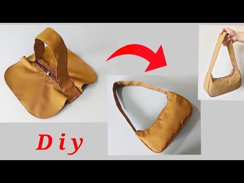 DIY HOW TO MAKE SHOULDER BAG SEWING TUTORIAL
