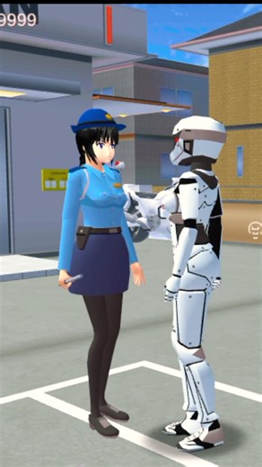 robot sakura prank polisi koban#sakura #sakuraschoolsimulator #shorts