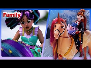 Unicorn Riders RACE an Avalanche 🌨️ Unicorn Academy | Netflix Family