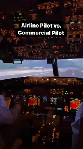 The difference with the terms 'airline pilot' and 'commercial pilot'... ✈ "The terms “airline pilot” and “commercial pilot” are often used interchangeably, but they can have slightly different connotations. Generally, a commercial pilot refers to a pilot who holds a commercial pilot’s license, which allows them to fly aircraft for compensation or hire. This license is required to operate aircraft for activities like aerial tours, charter flights, or other commercial operations. On the other hand