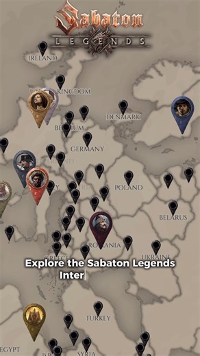 Have you explored the Sabaton Legends Interactive Map yet? 📍 It’s designed to help you get better acquainted with the 11 legendary figures featured on our upcoming “LEGENDS” album, including icons like Julius Caesar! Click the pins, dive into their history, and meet the heroes who inspired the songs before the album drops. Start your journey here 👉 https://legends.sabaton.net/ | Sabaton