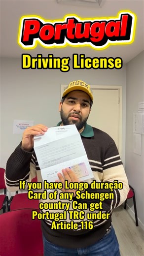 Shahbaz cheema on Instagram: "Portugal Driving License Exchange: You NEED a Residence Card - Real Client Case We discuss the process of exchanging a driving license in Portugal, using a real client example who had an Italian long-stay card and obtained an Article 116 residence card through our services. We explain that the entire process from application to receiving the Portuguese driving license took about six months. We clarify an important requirement: to exchange your driving license in Por
