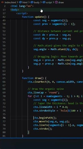 Create Canvas Animation | HTML CSS JS