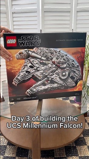 Day 3 of building the UCS Millennium Falcon! #lego #starwars #legostarwars