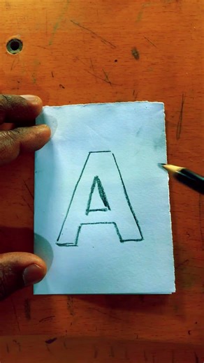 “3D Letter A Drawing Sinhala 😍” Capital A 3D