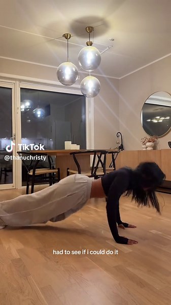 Dance Challenge Push-Up Attempt