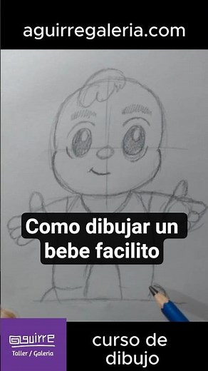 así dibujo un bebé lindo en 60 segundos #dibujo #tutorial