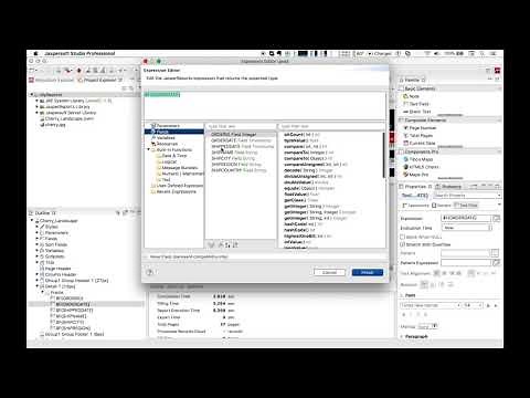 How to create and use expressions in Jaspersoft Studio