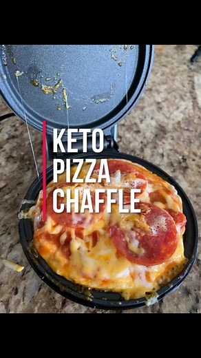 40K views · 936 reactions | Keto Pizza Chaffle  We use our dash mini...