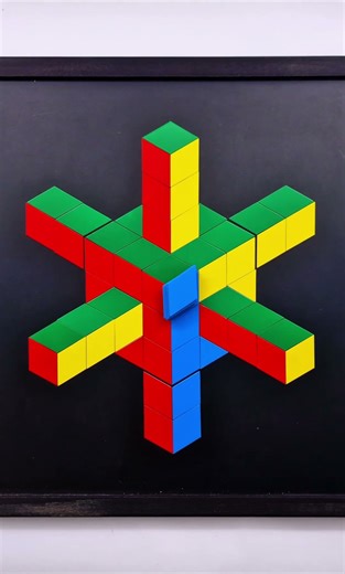 Stop Motion - Penrose Impossible Star #fastmotion #stopmotion #lego #esher #shorts