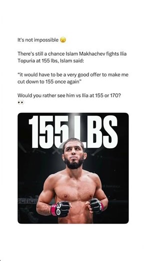 Islam vs Ilia at 155? 🤯🔥