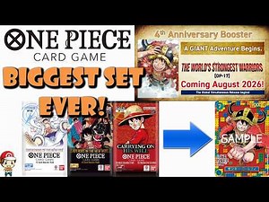 OP-17 Will Be the Biggest Set EVER! Officially Revealed! Global Release NOW! (One Piece TCG News)