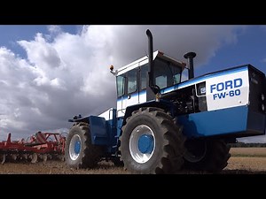 FORD'S 335hp FLAGSHIP FW60 Dragging a BLOCKED Cultivator